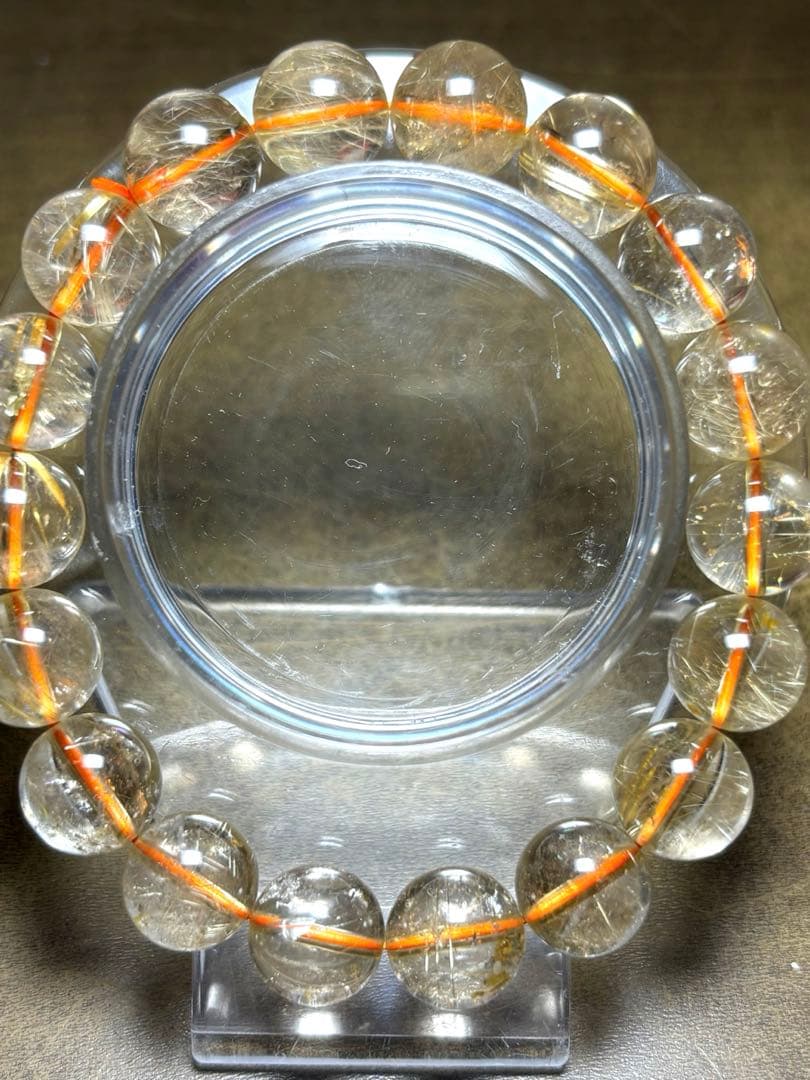 高品質　ゴールドタイチンルチルブレスレット　11.5㎜（新品未使用）ヴィーナス