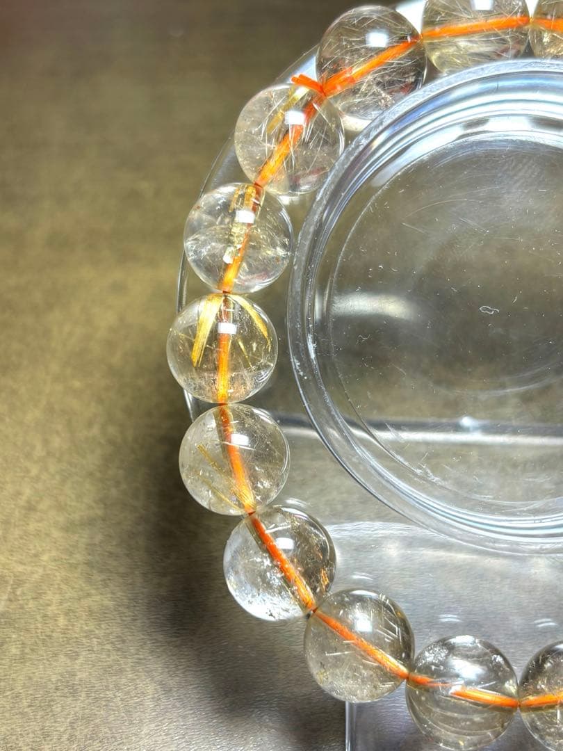 高品質　ゴールドタイチンルチルブレスレット　11.5㎜（新品未使用）ヴィーナス