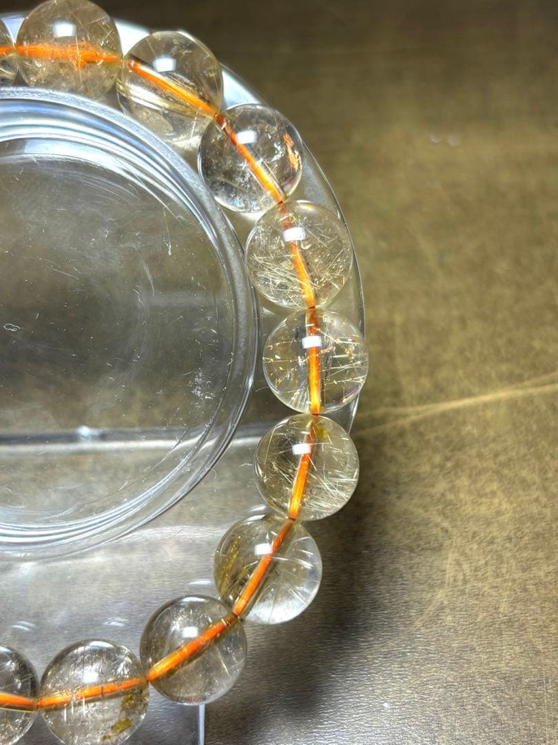 高品質　ゴールドタイチンルチルブレスレット　11.5㎜（新品未使用）ヴィーナス