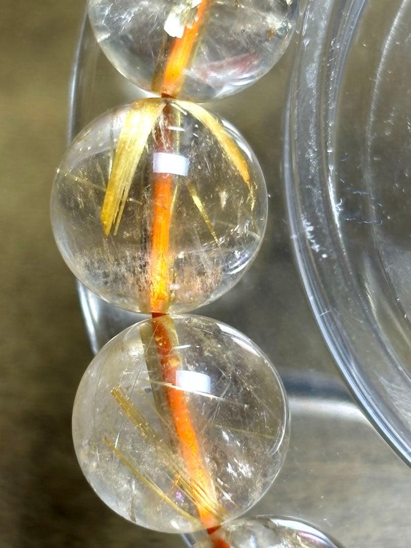 高品質　ゴールドタイチンルチルブレスレット　11.5㎜（新品未使用）ヴィーナス