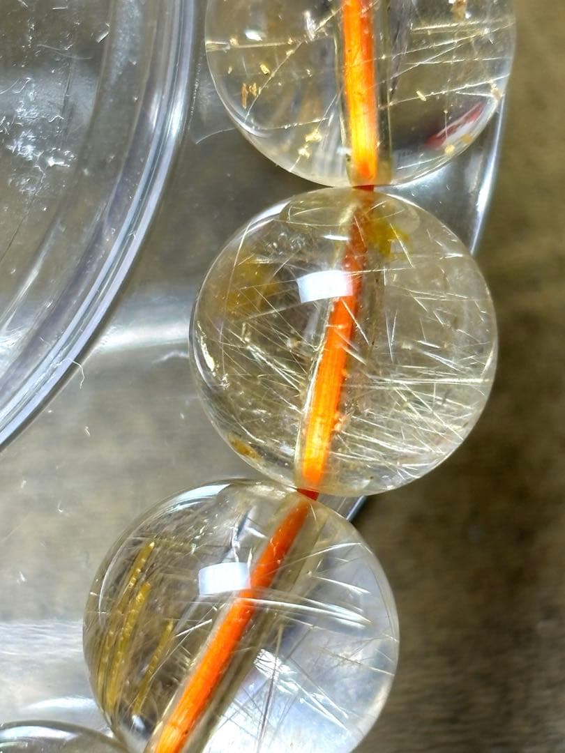 高品質　ゴールドタイチンルチルブレスレット　11.5㎜（新品未使用）ヴィーナス