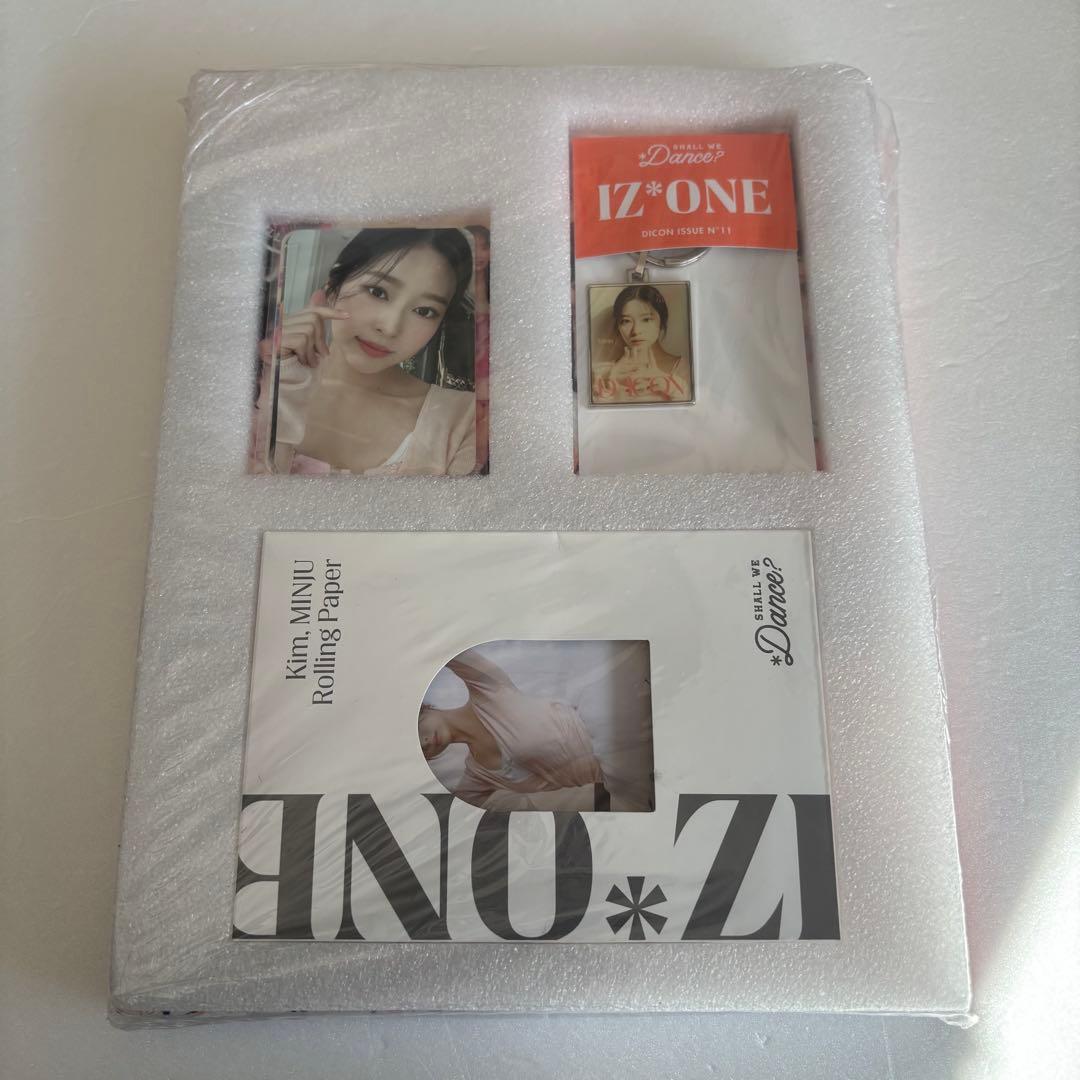 DICON IZ*ONE MINJU ミンジュ トレカ キーリング 新品未開封
