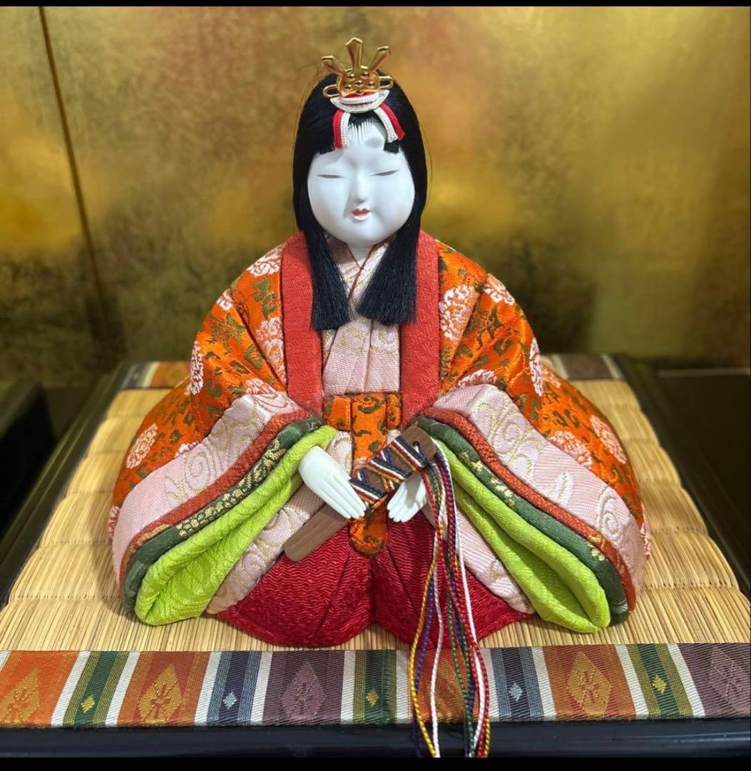 ひな人形　雛飾り　ひな飾り　レトロ　ビンテージ　アンティーク　木目込　ひな祭り