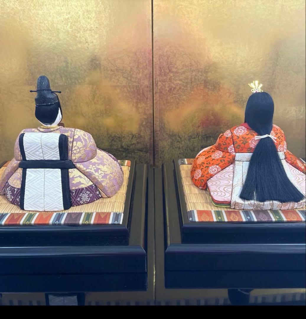 ひな人形　雛飾り　ひな飾り　レトロ　ビンテージ　アンティーク　木目込　ひな祭り