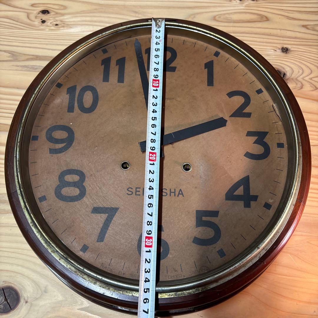 昭和レトロ　精工舎　SEIKOSHA 壁掛け時計　時計　ジャンク品