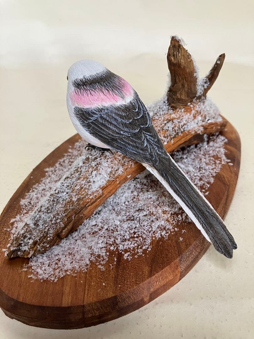 バードカービング(シマエナガ)