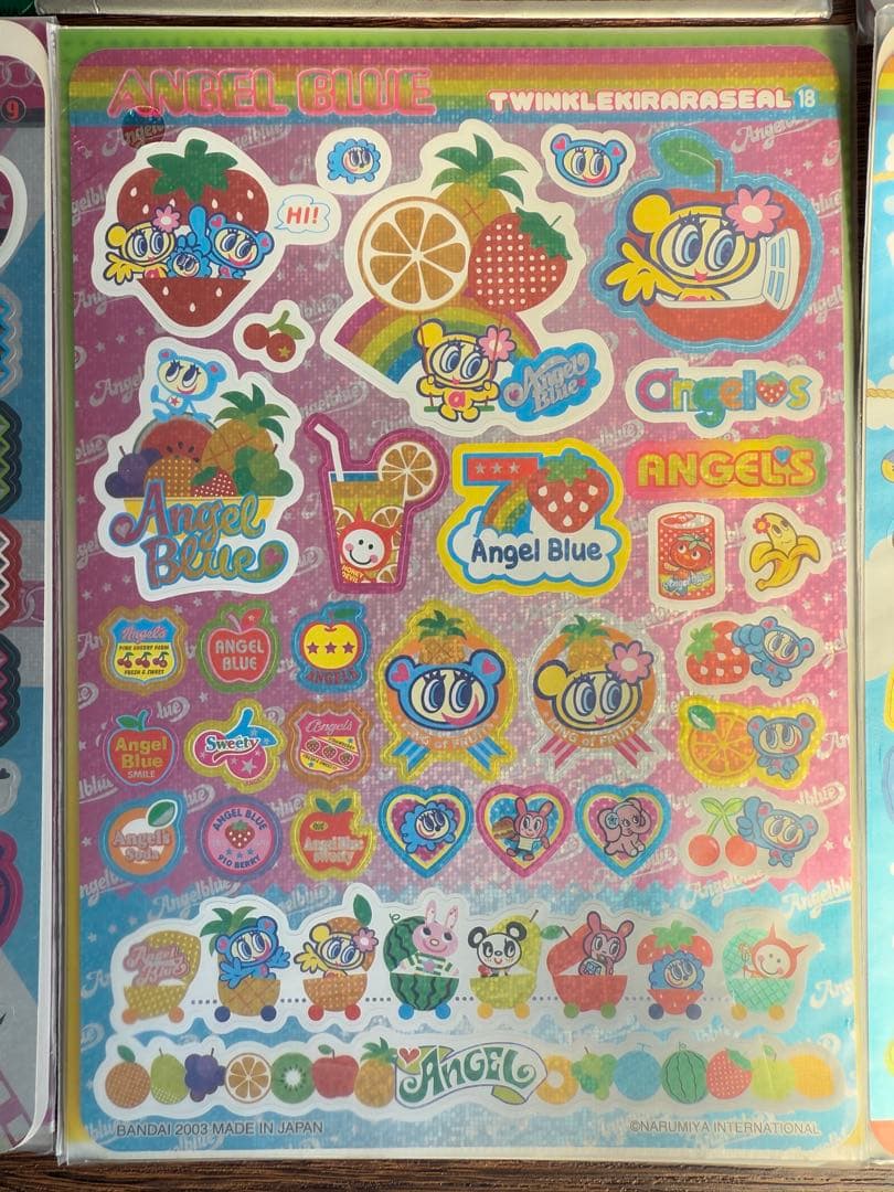 エンジェルブルー　ステッカーファイルセット　8セット