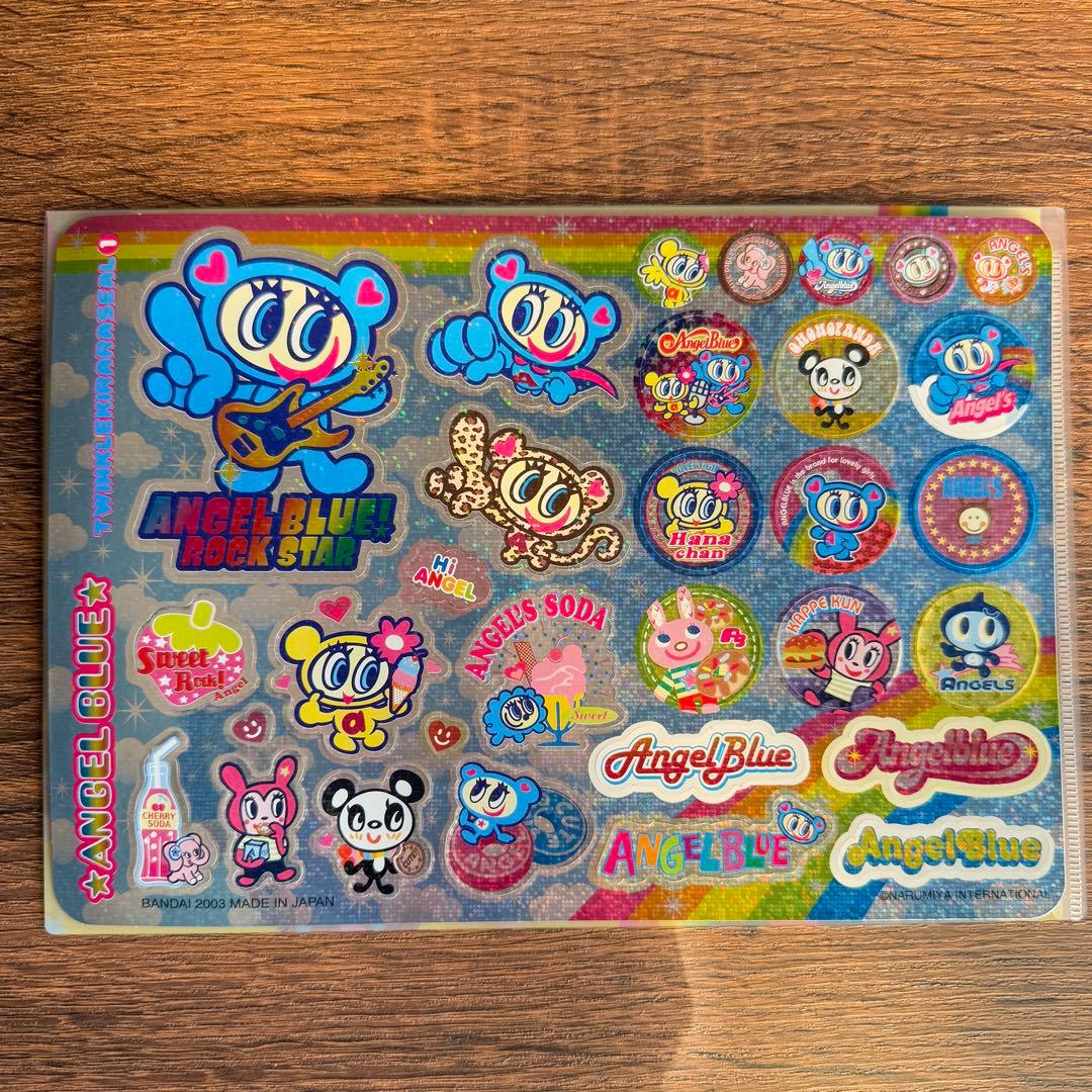 エンジェルブルー　ステッカーファイルセット　8セット