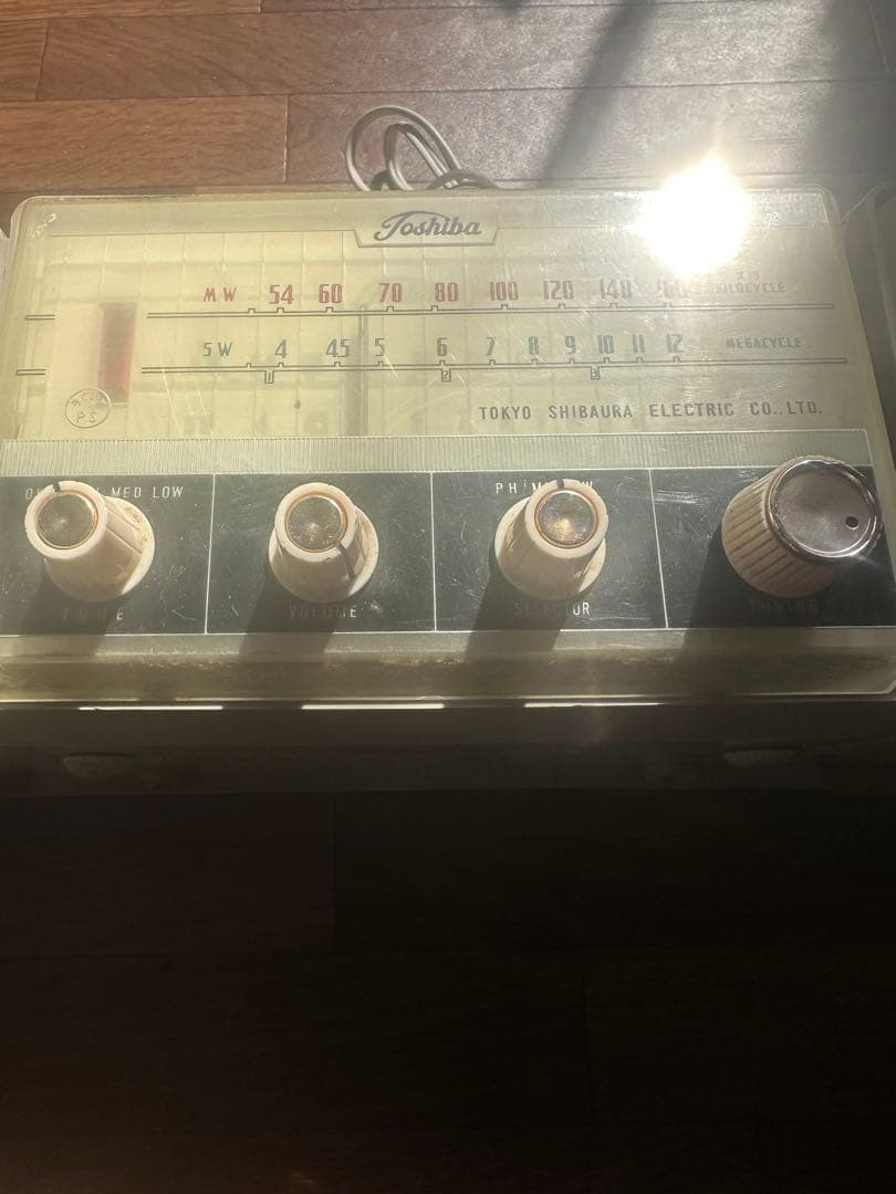 東芝 TOSHIBA 真空管ラジオ レトロ アンティークDualSpeaker