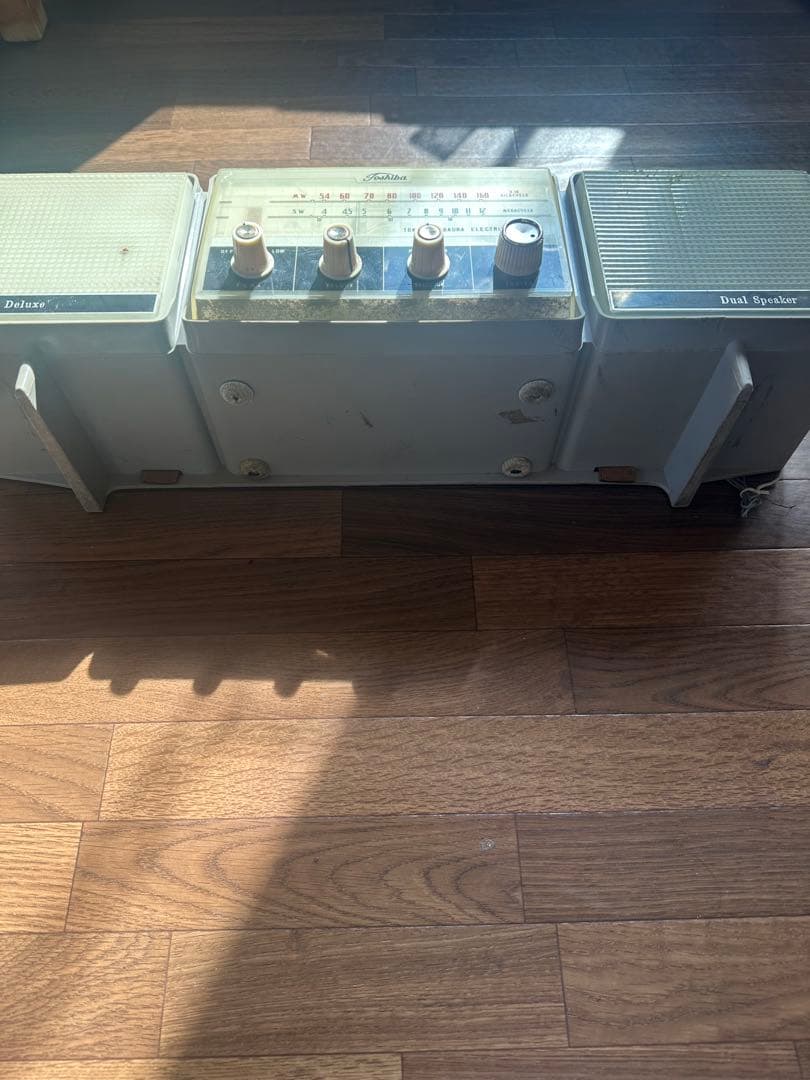 東芝 TOSHIBA 真空管ラジオ レトロ アンティークDualSpeaker