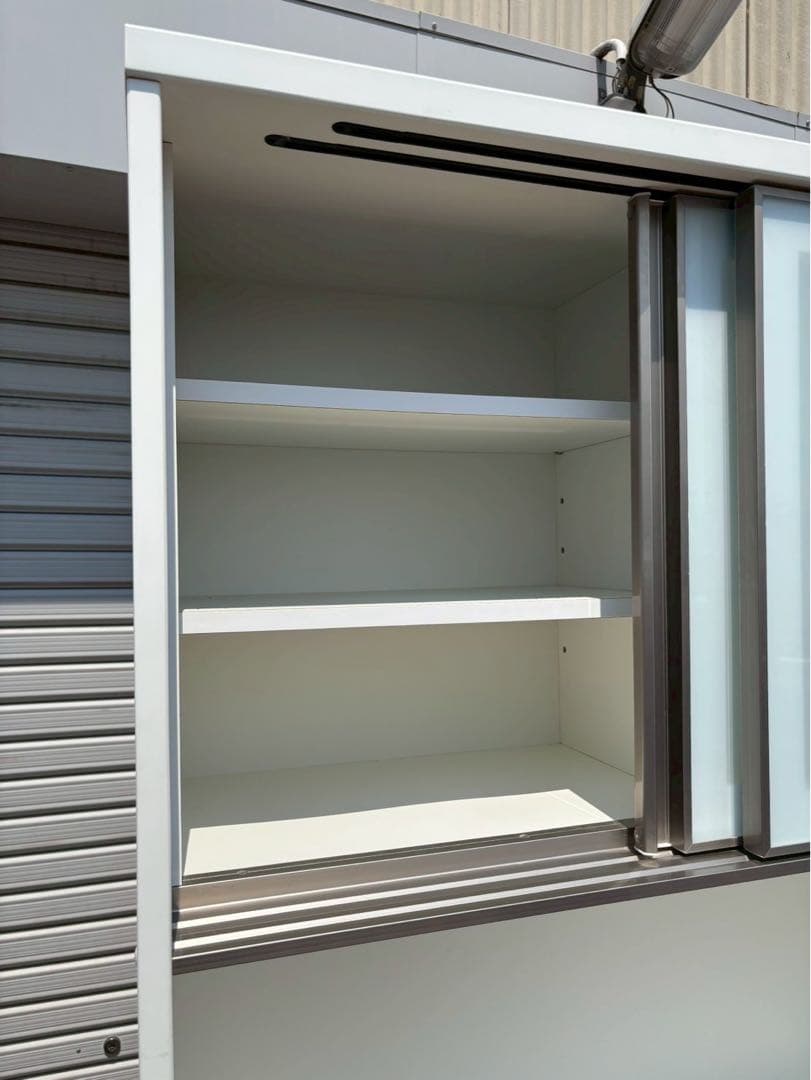 ニトリ キッチンボード 食器棚 アルミナ3 100KB WH