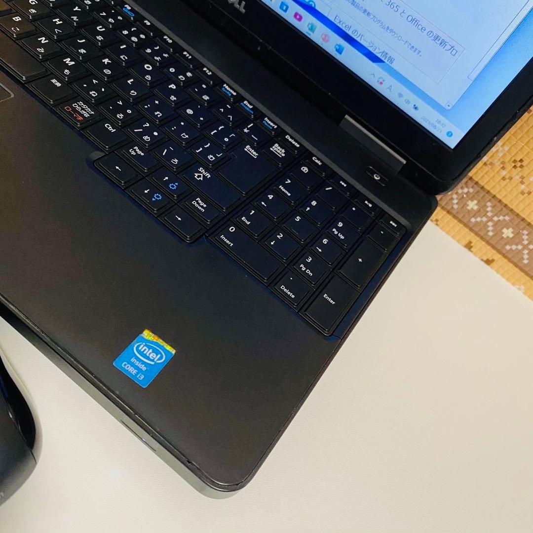 Y753 DellノートパソコンSSD高速WEBカメラWindows11オフィス