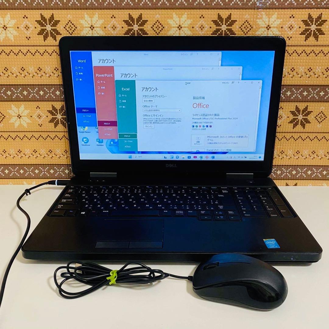 Y753 DellノートパソコンSSD高速WEBカメラWindows11オフィス