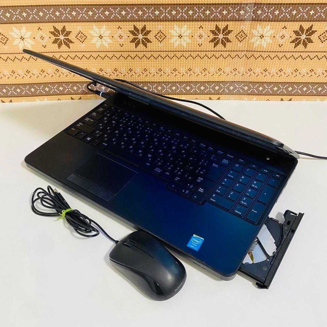 Y753 DellノートパソコンSSD高速WEBカメラWindows11オフィス