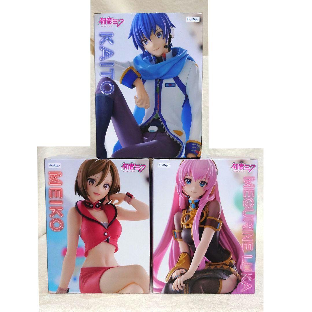 ぬーどるストッパーフィギュア　KAITO　巡音ルカ　MEIKO　３個セット