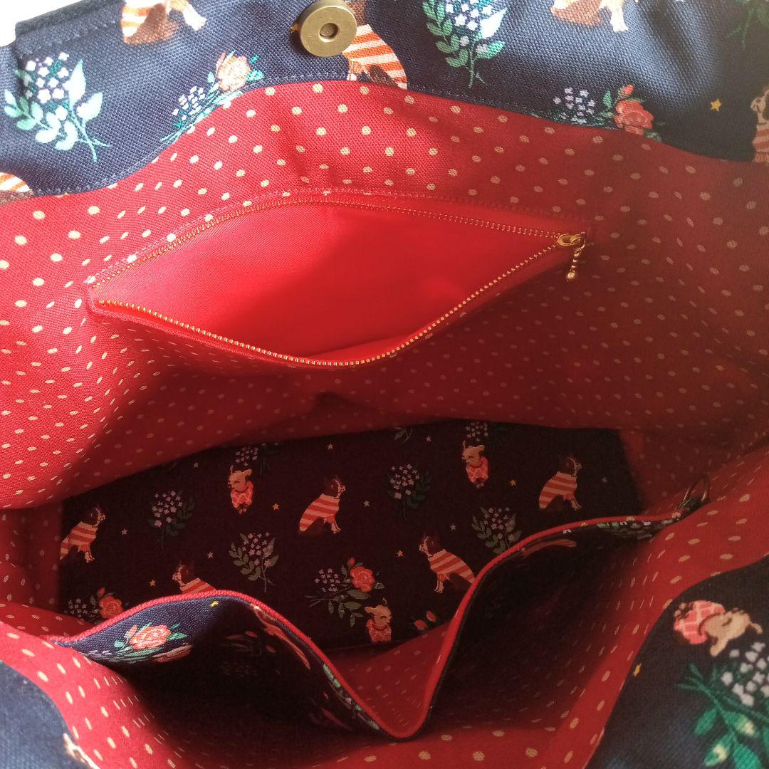 専用品　肩掛けトートバッグ＆化粧ポーチset ハンドメイド