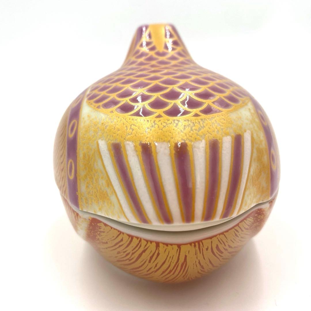 【特別価格】【在庫2】【新品】有田焼幸楽窯　錦琳派おしどり蓋物雄雌セット　縁起物