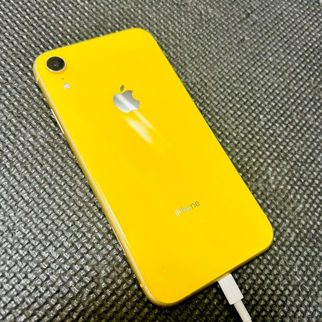 iPhone xr 128GB イエロー 本体　SIMロック解除済み