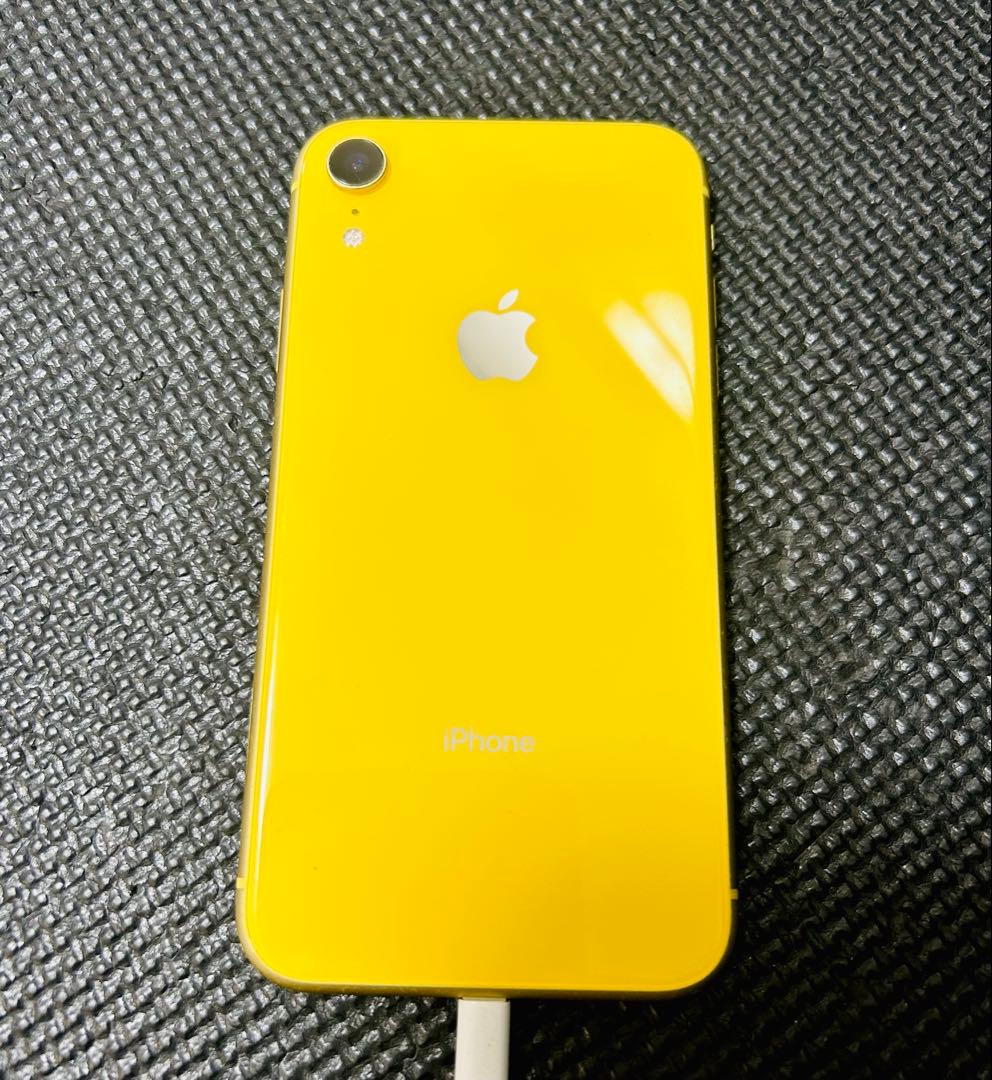 iPhone xr 128GB イエロー 本体　SIMロック解除済み