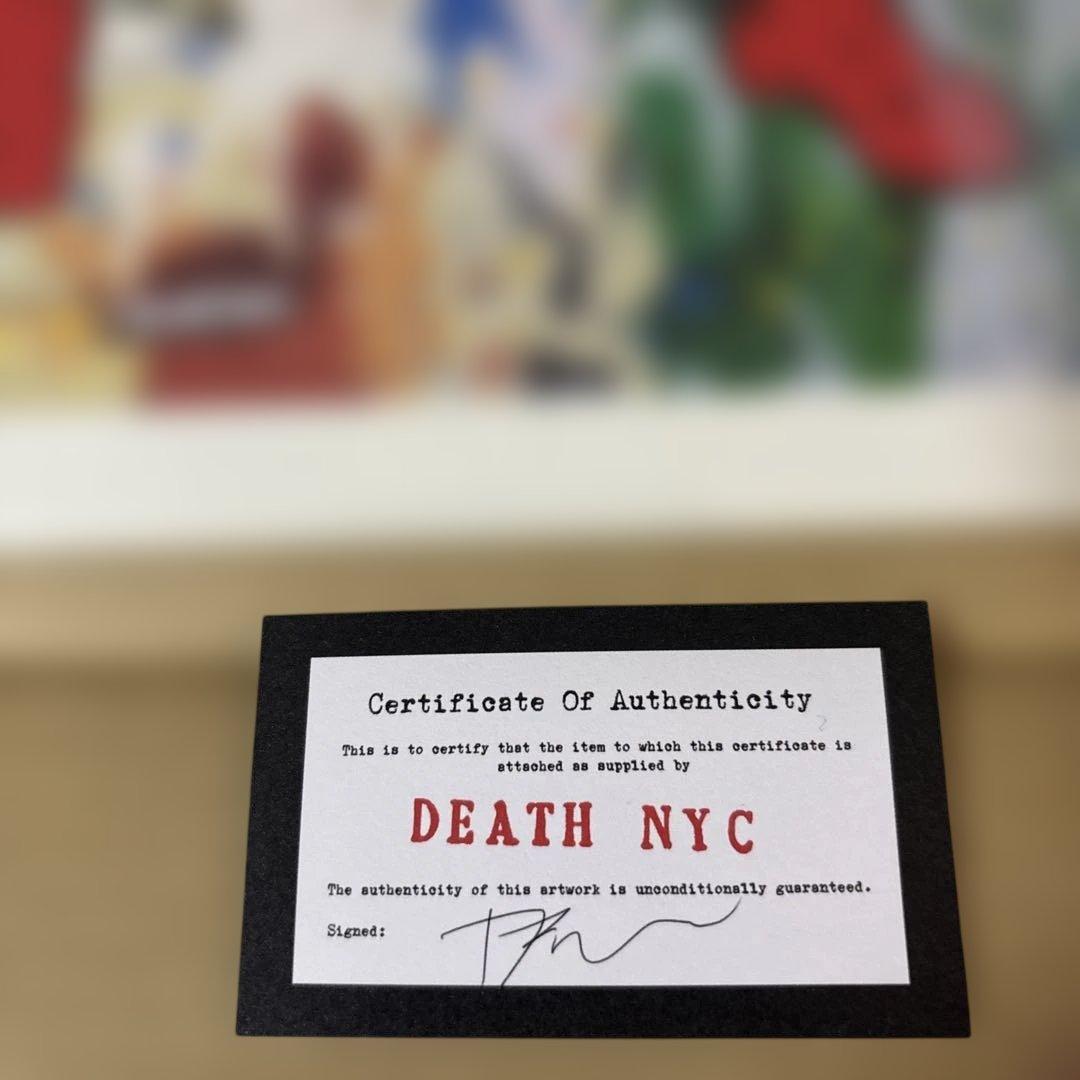 DEATH NYC スーパーマンとスヌーピー アート Rare 10/100