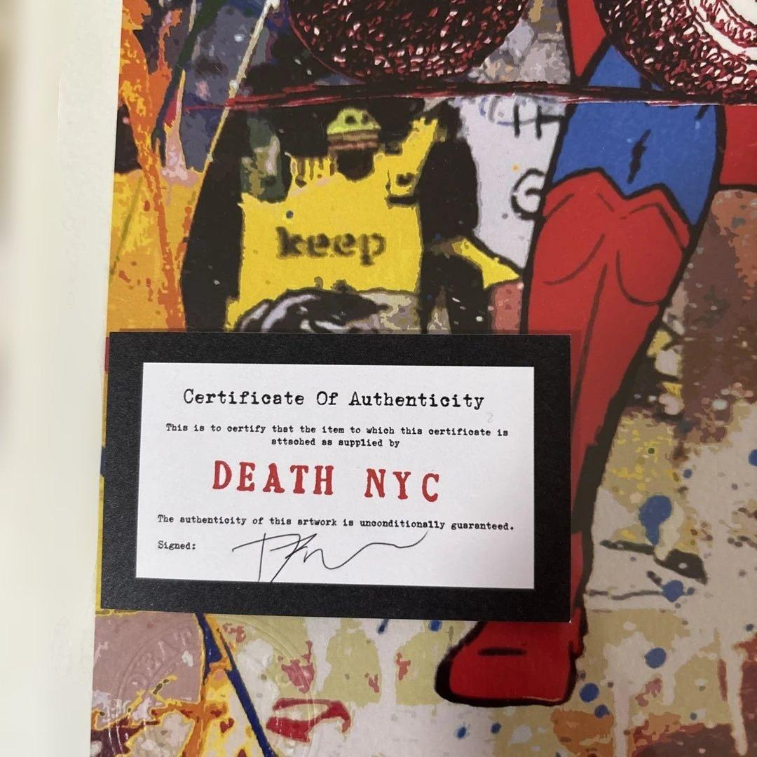 DEATH NYC スーパーマンとスヌーピー アート Rare 10/100