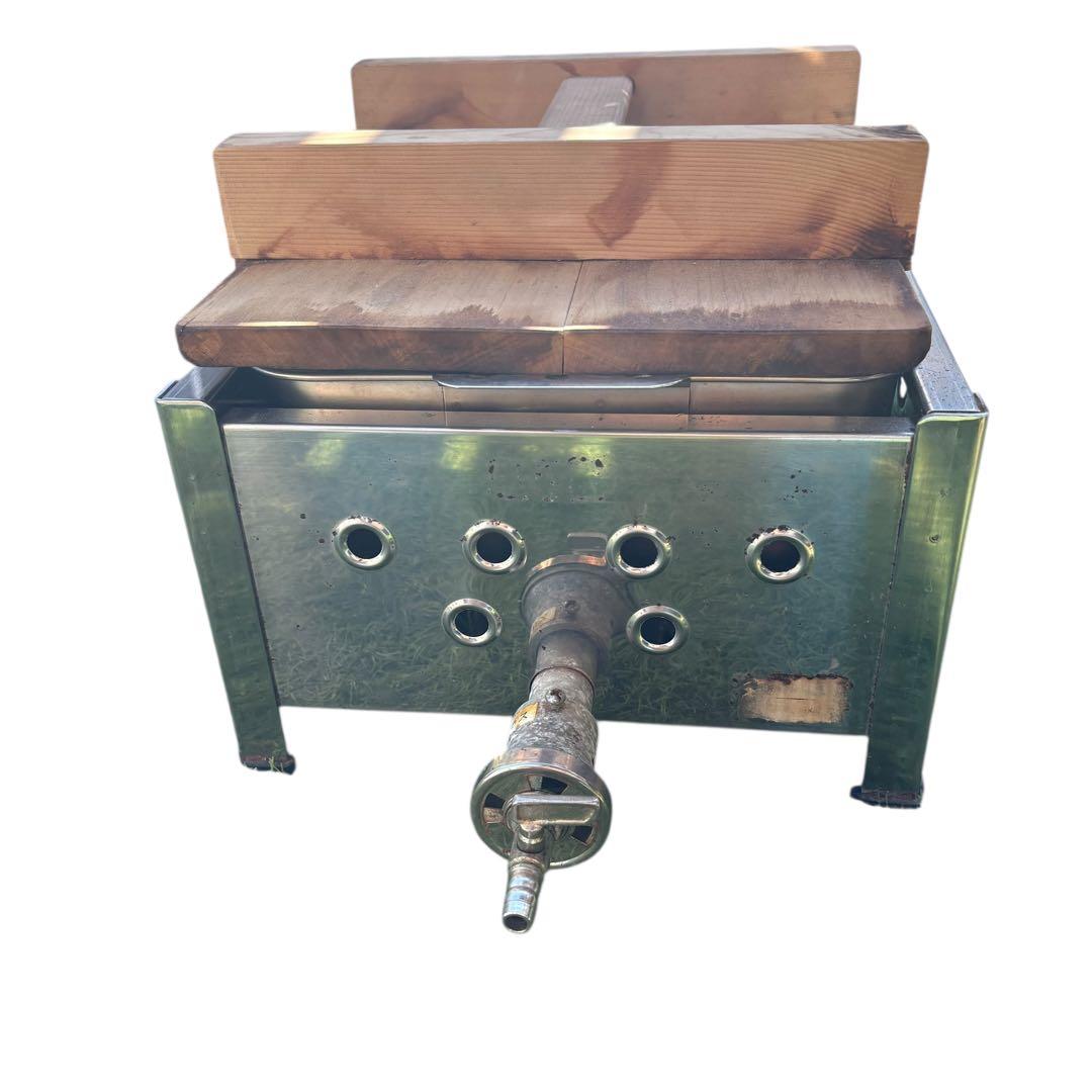 おでん鍋　ステンレス製　都市ガス　業務用　蓋付き　仕切り付き