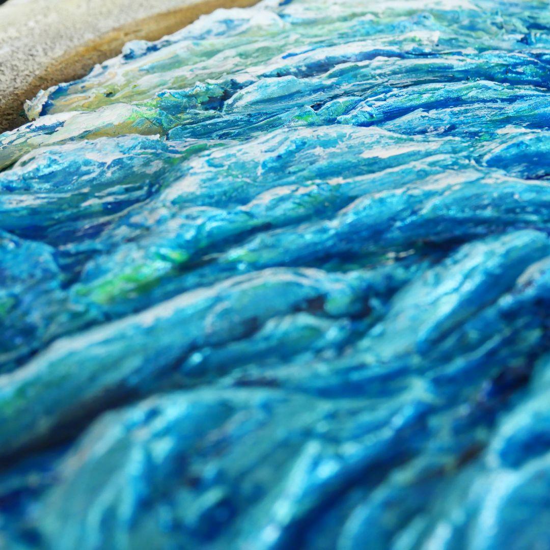 油絵 絵画 【海辺の砂浜】