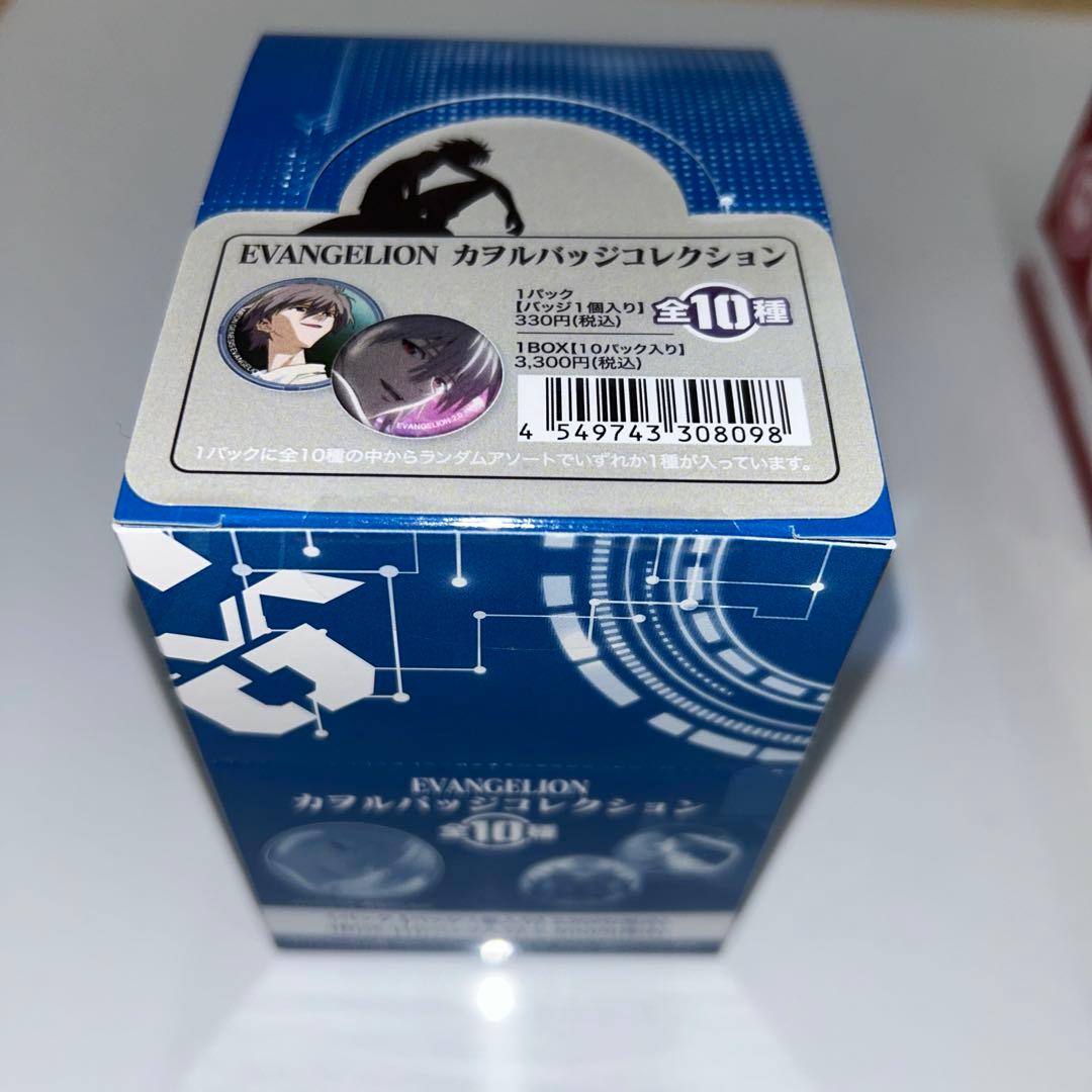 EVA STORE オリジナルアスカ、カヲル缶バッジBOX+タロットカード2箱