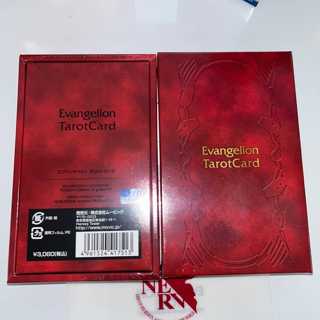 EVA STORE オリジナルアスカ、カヲル缶バッジBOX+タロットカード2箱
