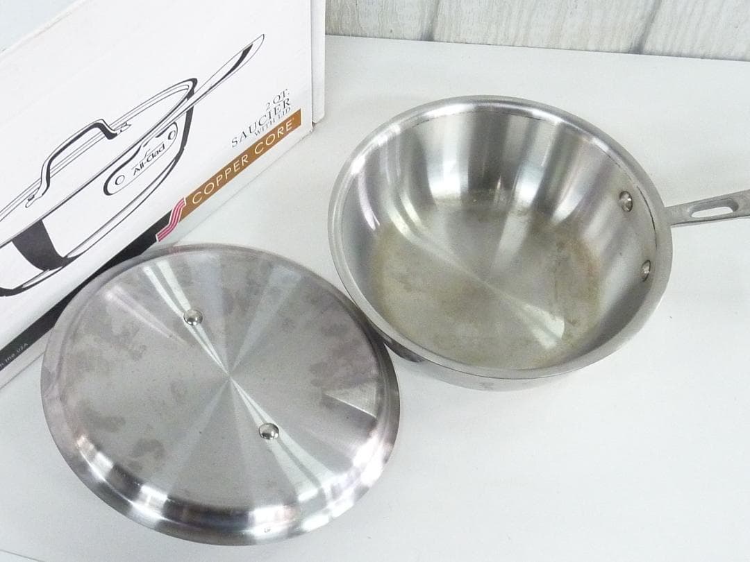 All-Clad Copper Core ソースパン 20cm 蓋付きフライパン