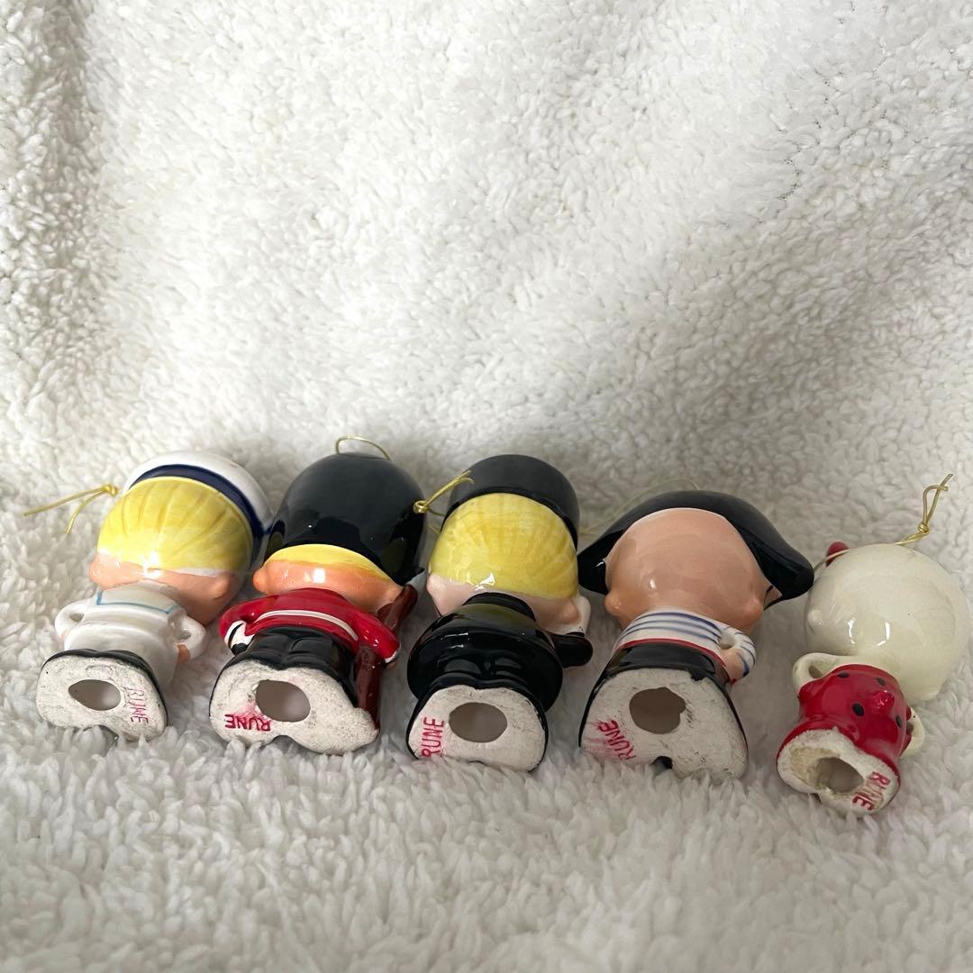 内藤ルネ　オーナメント　5点セット　オブジェ　フィギュア　昭和レトロ　RUNE