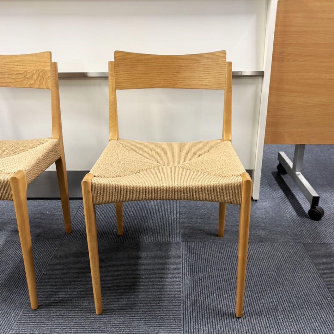 未使用 1脚 東谷 ペーパーコードチェア ACE-73NA ナチュラル 座編み