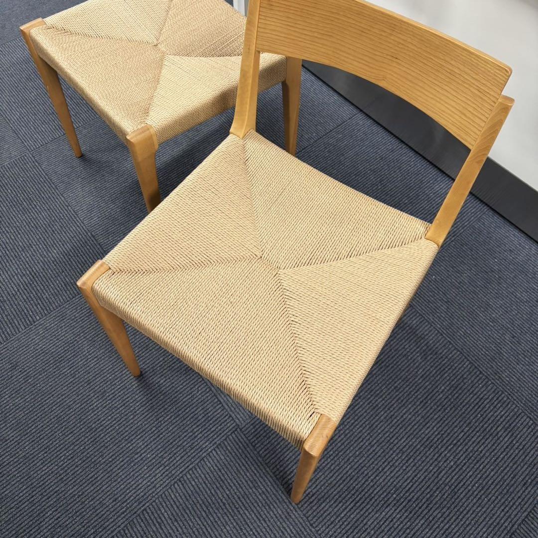 未使用 1脚 東谷 ペーパーコードチェア ACE-73NA ナチュラル 座編み