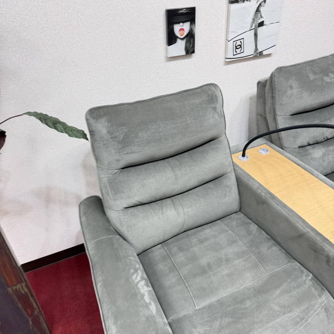 東京23区送料無料　美品ニトリ　2人用リクライニングソファー　洗浄/除菌済み