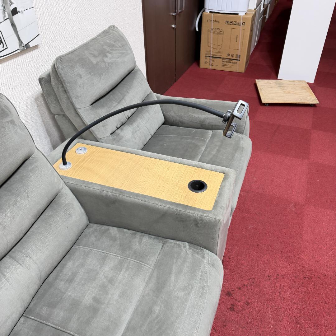 東京23区送料無料　美品ニトリ　2人用リクライニングソファー　洗浄/除菌済み