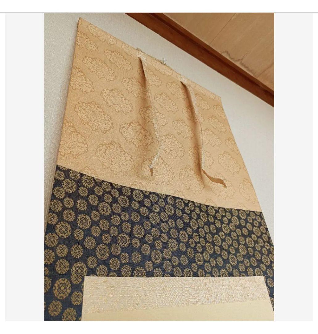 ☘幸運の綺麗な青い鳥☘ 掛け軸 絵 花鳥風月 日本 美術