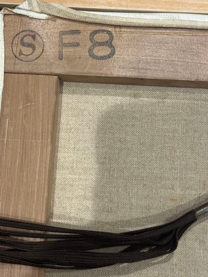 【真作】イタリア人画家 C. Conti 油彩画 F8号「ヴェネツィアの夕暮れ」