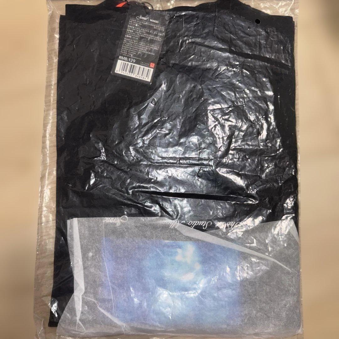 blackpink ジェニ　MINISO 中国　ポップアップ　tシャツ　ブルー