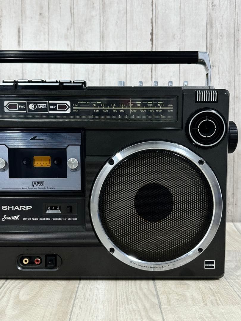 【動作品】SHARP ラジカセGF-303 昭和レトロ名機ラジオザ・サーチャー