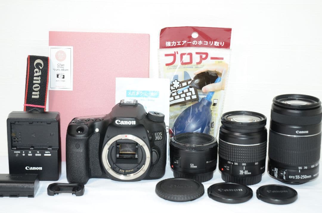 ❤Canon EOS 70D トリプル❤爆速連写一眼レフ WiFi搭載！❤