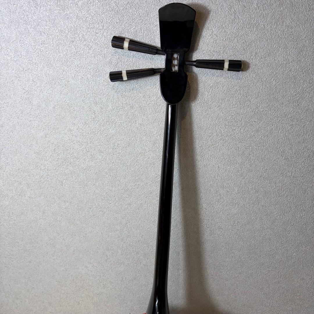 【極美品】沖縄三線 「ちゅら咲」合皮 人工皮 付属品多数