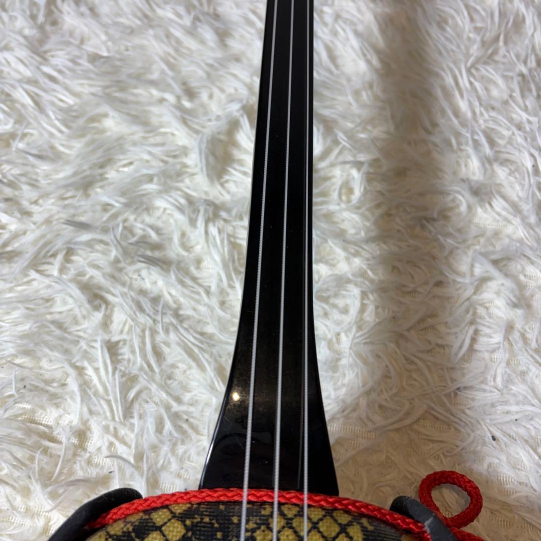 【極美品】沖縄三線 「ちゅら咲」合皮 人工皮 付属品多数