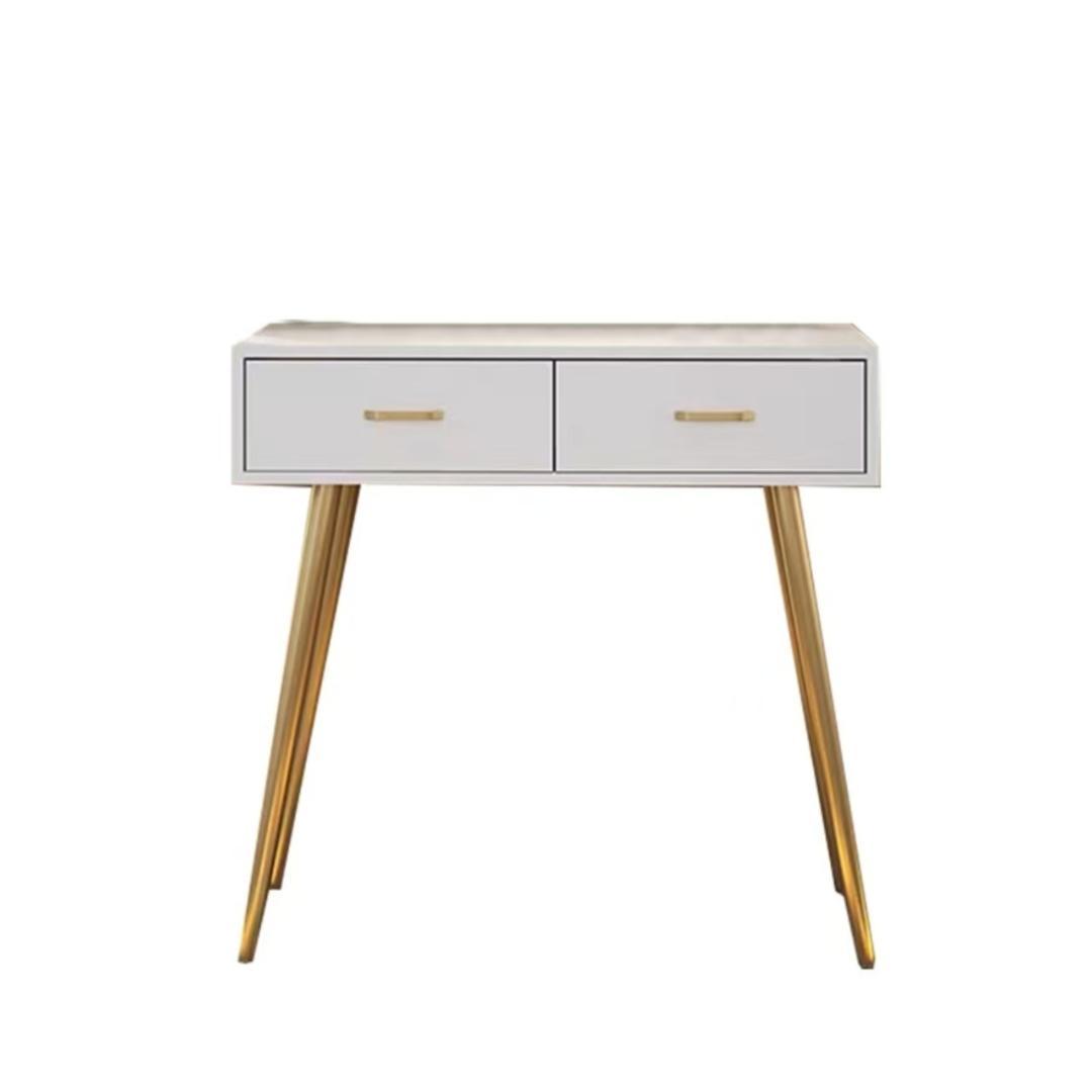 ホワイト 木製 ドレッサー デスクのみ訳あり品　写真をご確認J206-80-05