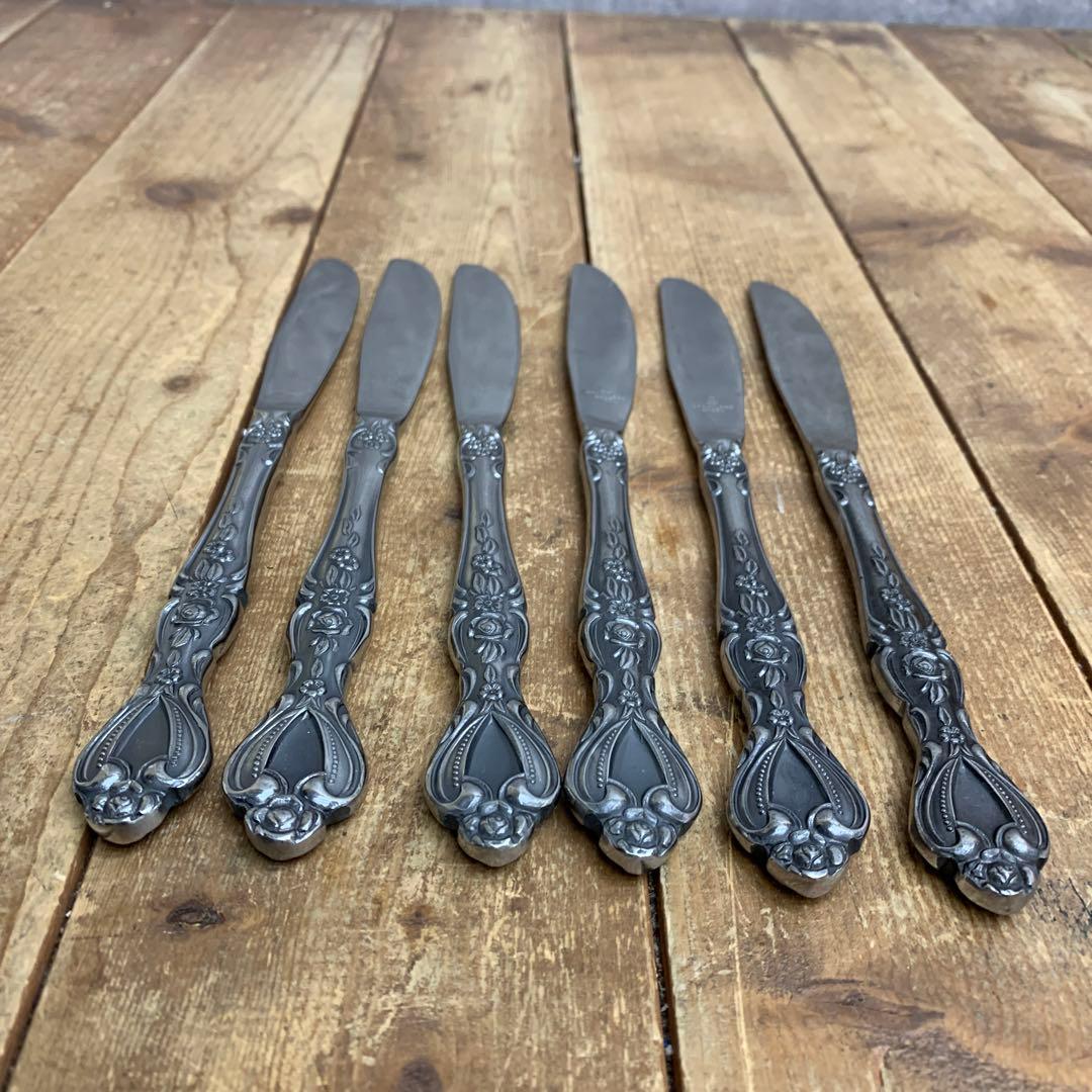 E-壁 【豪華21点セット】アンティーク調 カトラリーセット 彫刻装飾 シルバー