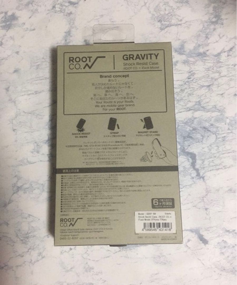 新品未開封　ROOT CO ルートコー iFace アイフェイス　ネイビー