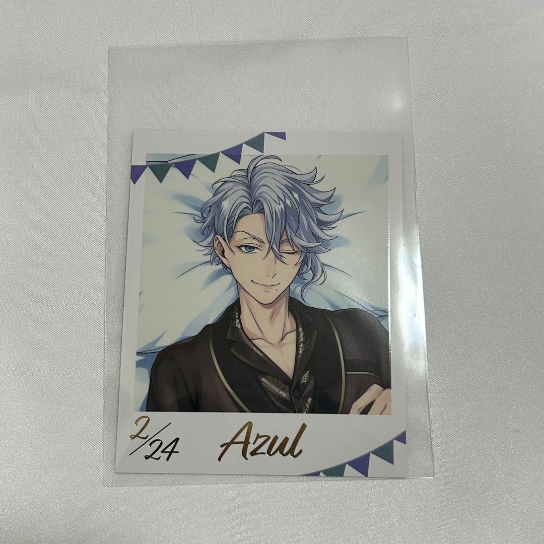 ツイステ くつろぎマイルーム 缶バッジ カード アズール