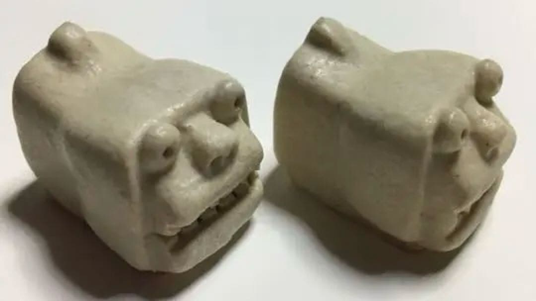 山田義力 シーサー 豆獅子 沖縄 手のひらサイズ コレクター向け