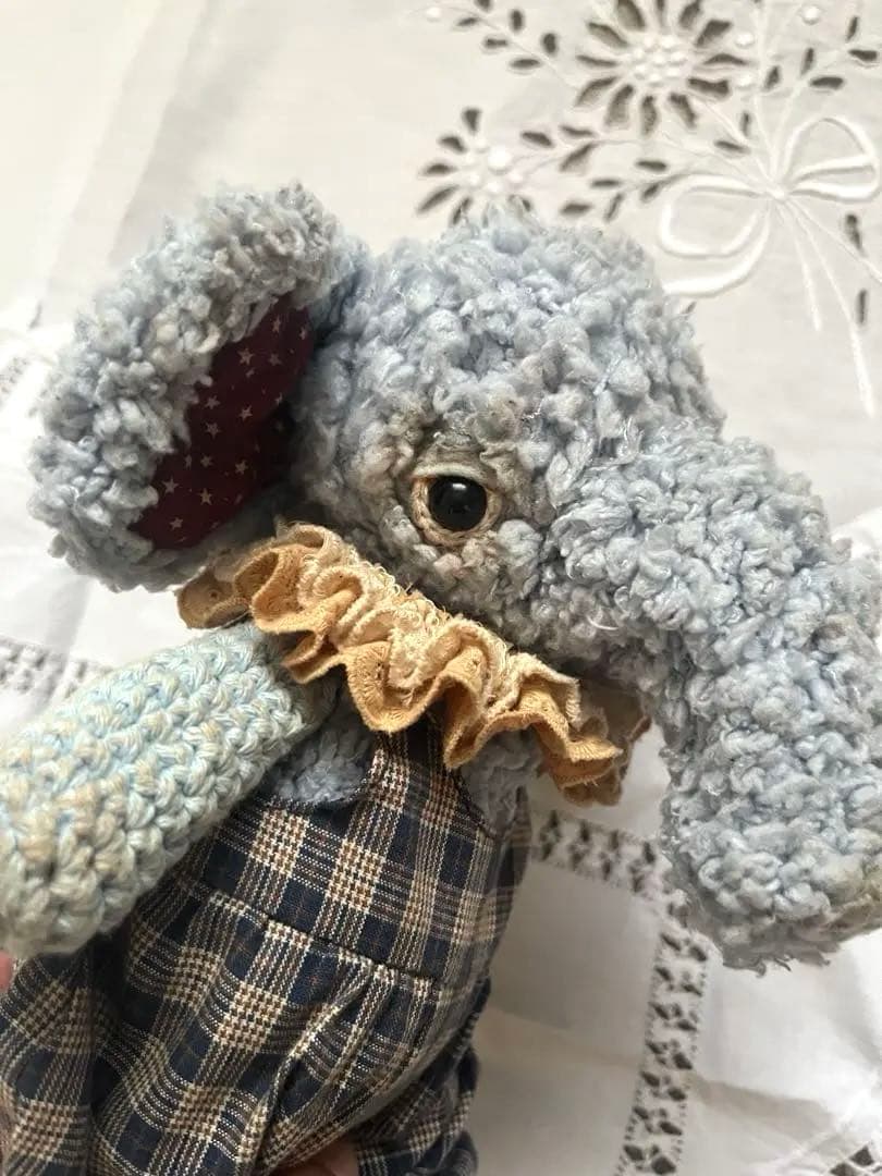国内作家様 ゾウ ぬいぐるみ 編みぐるみ