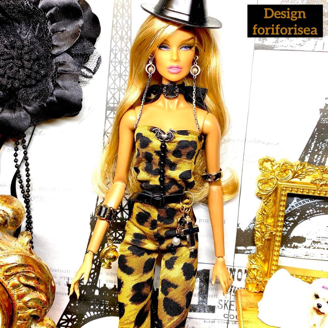 COOL leopard✖︎BLACK all-in-one★★アクセ★★