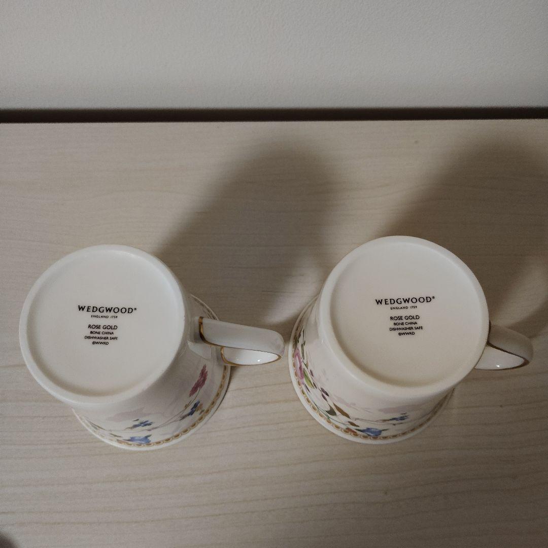 廃盤 未使用  ローズゴールド マグカップ ウェッジウッド 食器